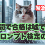 AIスクール『生成AIの学校「飛翔」』のAIプロンプト検定について緊急謝罪。「4時間で合格は嘘でした」という真実を伝えるアイキャッチ画像